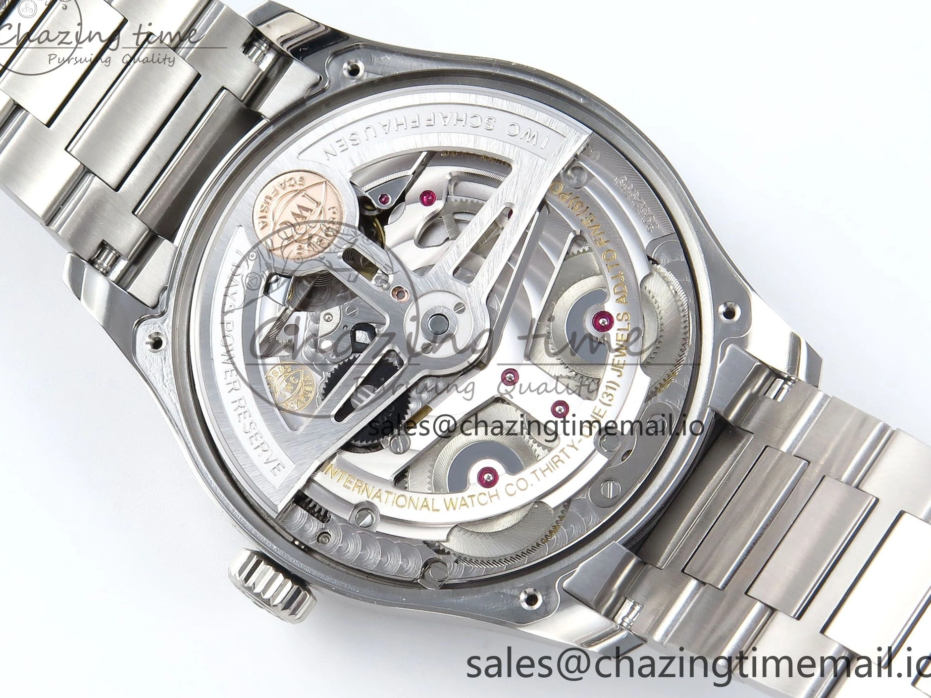 MIROTIME 0522 Portugieser Auto IWC0562A APSF 1:1 Best Edition White RG Dial on SS Bracelet A Unique 6991